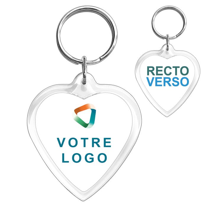 Porte-clés (différentes formes) pour sublimation