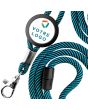 Lanyard tour de cou publicitaire - cordon bleu - on