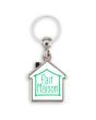 Porte Clés publicitaire Métal Maison personnalisé double face