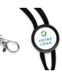 Lanyard tour de cou publicitaire - cordon noir