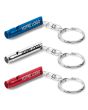 Porte-clé publicitaire métal brillant et sifflet 3 couleurs