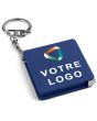 Porte-clé publicitaire mètre ruban 1m40 bleu