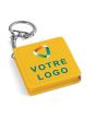 Porte-clé publicitaire mètre ruban 1m40 jaune