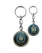 Porte-clé Métal publicitaire Rond double face 33mm