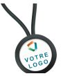 Porte-clef promotionnel rond plastique ABS