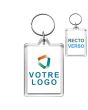 Porte-clef publicitaire Acrylique Rectangle 35x50