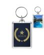 Porte-clef publicitaire Acrylique Rectangle 35x50