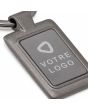 porte-clef publicitaire en métal noir mat luxe - on