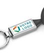Porte-clef publicitaire luxe métal et attache - on