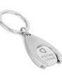 Porte-clef publicitaire métal avec jeton 24mm situation
