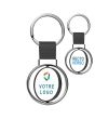 porte-clef publicitaire rotatif en métal