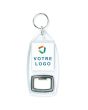 Porte-clés décapsuleur photo acrylique recto-verso
