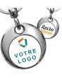Porte-clés publicitaire Métal Eclipse double face - on