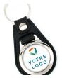 Porte-clés publicitaire photo métal et cuir