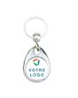 Porte-clés publicitaire photo métal goutte