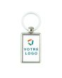 Porte-clés publicitaire photo métal rectangulaire recto-verso