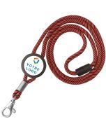 Lanyard tour de cou publicitaire - cordon rouge