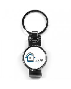Porte-clés publicitaire métal clips ceinture off