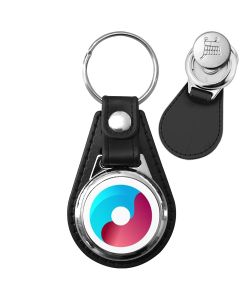 Porte-clé Publicitaire Métal et Cuir Jeton