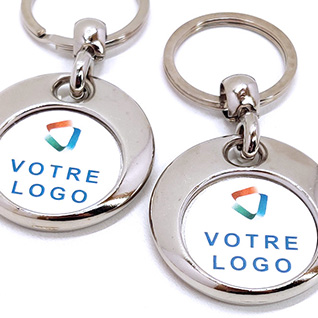 Un porte-clefs à personnaliser, une fabrication française de qualité.